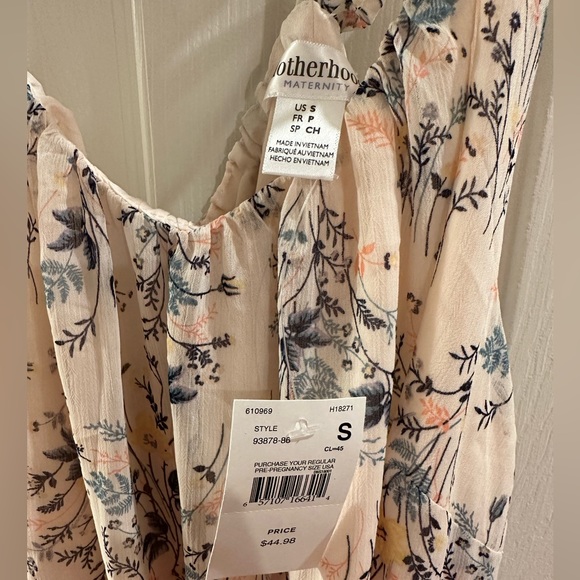 Motherhood Maternity Floral Dress, Small - Picture 3 of 4